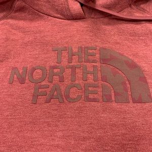 The North Face berry color Kangaroo Pocket Hoodie sz XL